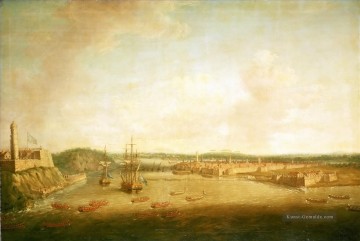 Kriegsschiff Seeschlacht Werke - Dominic Serres die Elder die Einnahme von Havanna 1762 nehmen die Stadt Seeschlachten